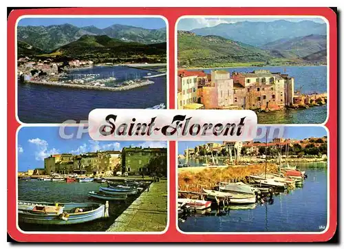 Moderne Karte Saint Florent Divers Aspects