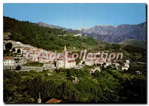 Moderne Karte Vivario Village De Montagne Au Pied Du Cervello