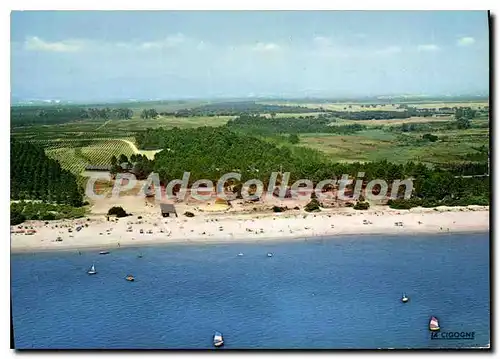 Cartes postales moderne Aleria Le Site De Casabianda Vue Aerienne De La Plage Et Du Village interminist�riel