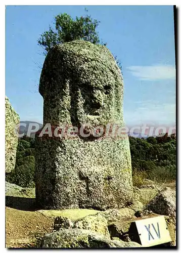 Moderne Karte Filitosa Corse Station Prehistorique menhirs