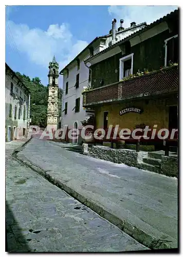 Moderne Karte Charmes Et Couleurs De La Corse La Porta Le Cours Et Le Clocher Samartini