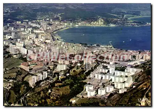 Moderne Karte Charmes Et Couleurs De La Corse Ajaccio Et Son Golfe Vue Des Quartiers