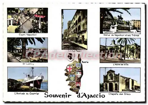 Cartes postales moderne Ajaccio souvenir De I'Artiste Heraldiste
