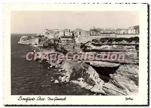 Moderne Karte Bonifacio Corse Vue Generale