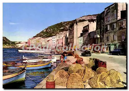 Moderne Karte Bonifacio Les Quais Bateaux Langoustiers