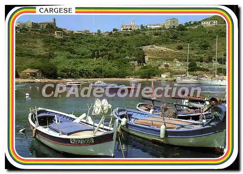 Moderne Karte Charmes Et Couleurs De La Corse Cargese Depuis Le Port