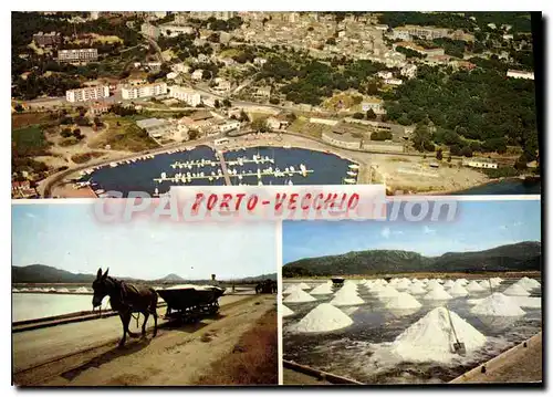 Moderne Karte Porto Vecchio Vue Generale Et Les Marais Salants