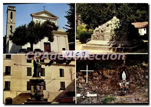 Moderne Karte Vico L'Eglise Monument Aux Morts La Fontaine Statue De casanelli d'istria