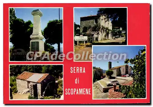 Cartes postales moderne Serra Di Scopamene Monument Aux Morts Le Moulin �glise