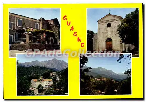 Cartes postales moderne Guagno Bar Colonna L'Eglise Vue Partielle Vue D'Ensemble