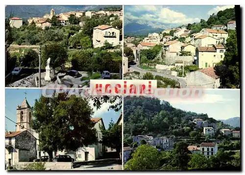 Moderne Karte Ucciani Divers Aspects Du Village