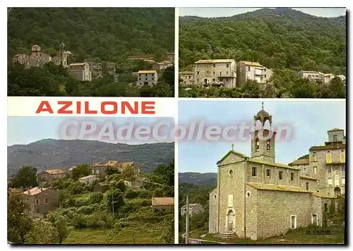 Cartes postales moderne Azilone Corse Divers Aspects Du Village