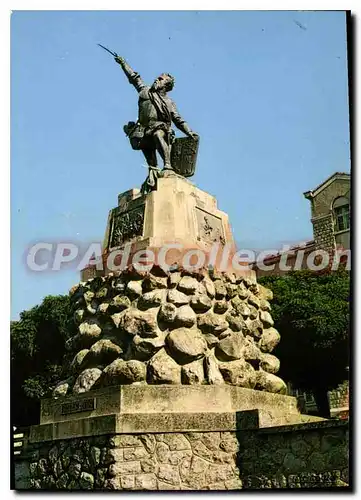 Moderne Karte Bastelica Monument A La Gloire De Sampiero