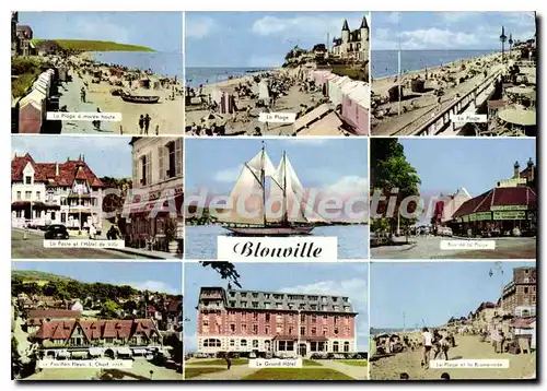 Cartes postales moderne Blonville Sur Mer La Plage la Poste hotel de ville