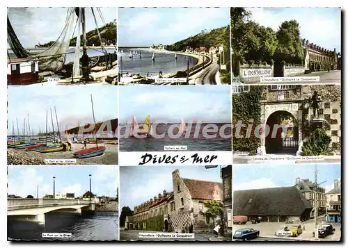 Moderne Karte Dives Sur Mer Souvenir