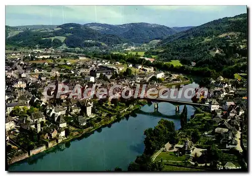 Cartes postales moderne Argentat Vue Aerienne La Dordogne