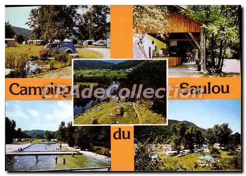 Moderne Karte Camping Du Saulou D'Argentat Entree Du Camping Le Bar