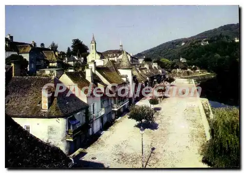 Moderne Karte Argentat Vieilles Maisons Sur Les Bords De La Dordogne