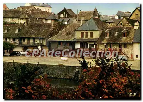 Moderne Karte Argentat Vieilles Maisons Au Bord De La Riviere