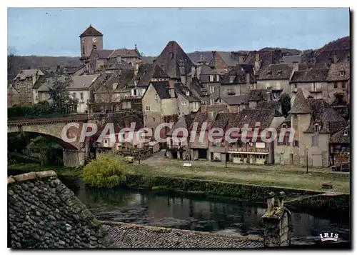 Moderne Karte Argentat Vue D'Ensemble Vallee De La Dordogne