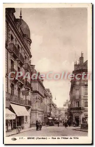 Ansichtskarte AK Brive Rue De I'Hotel De Ville