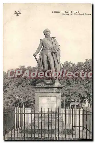 Cartes postales Brive Statue Du Marechal Brune