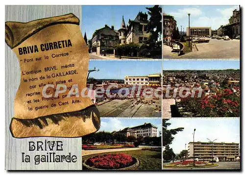 Cartes postales moderne Brive Le Musee Rupin La Place De La Gare poste