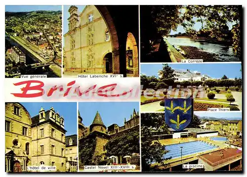 Moderne Karte Brive place thiers piscine vue g�n�rale Labenche