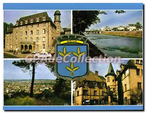 Moderne Karte Brive L'Hotel De Ville Pont Cardinal Sur La Correze mus�e