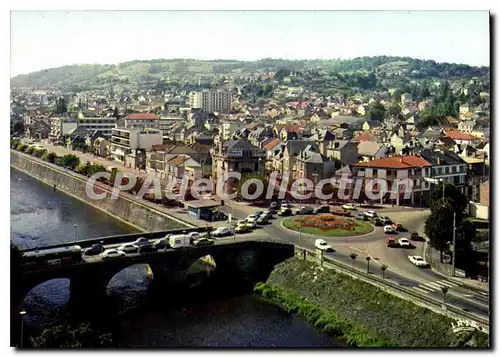 Cartes postales moderne Brive La Gaillarde Le Rond Point Et Le Pont Cardinal