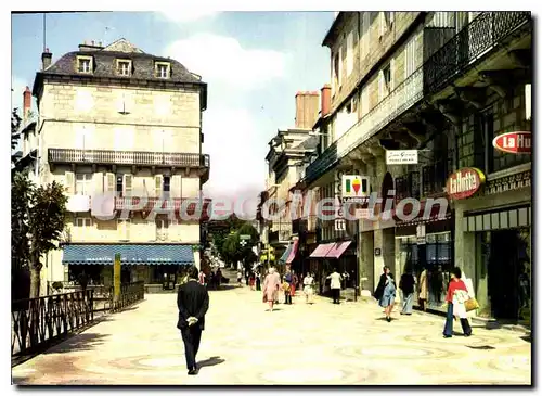 Moderne Karte Brive La Gaillarde Rue Pietonniere