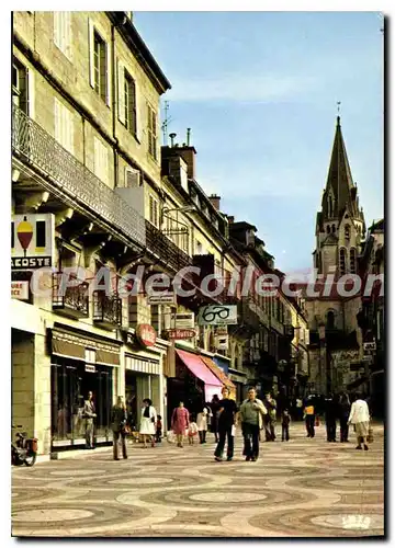 Moderne Karte Brive La Gaillarde Rue Pietonniere