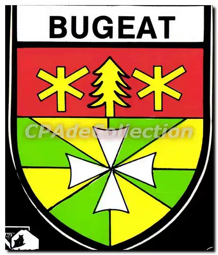 Moderne Karte Bugeat blason adh�sif