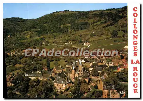 Moderne Karte Collonges La Rouge Vue Generale