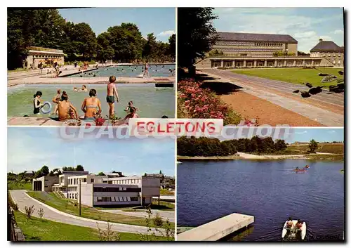 Cartes postales moderne Egletons Le Piscine Le Lycee L'Iut Le Plan D'Eau