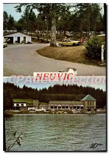 Moderne Karte Neuvic D'Ussel Hotel Du Lac Camping Municipal