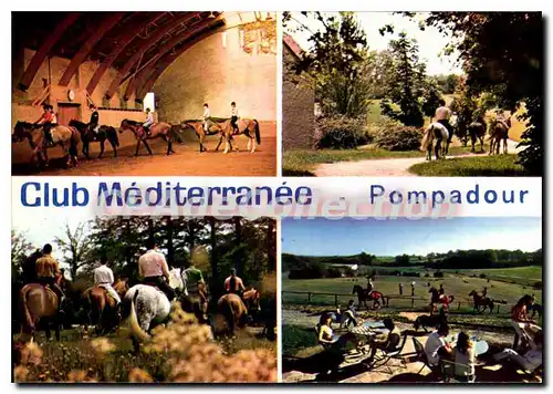 Moderne Karte Club Mediterranee Pompadour