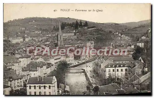 Cartes postales Tulle Panorama Sur Les Quais