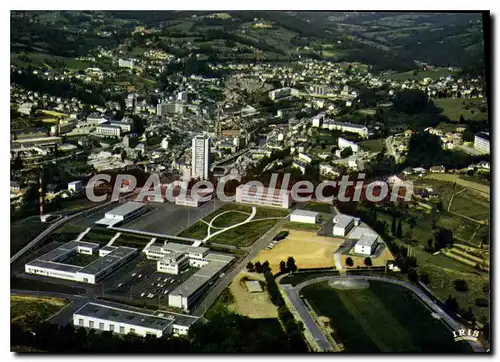 Moderne Karte Tulle Vue Generale Aerienne Au Premier Plan Le Stade