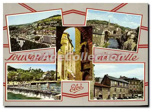 Cartes postales moderne Tulle pont �glise baignade mus�e