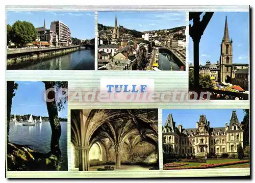 Cartes postales moderne Tulle Quai De La Republique Vue Generale cath�drale pr�fecture