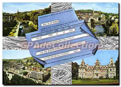 Cartes postales moderne Tulle Prefecture Vue g�n�rale �glise pont