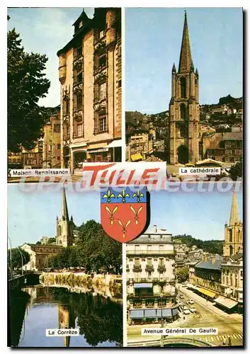 Cartes postales moderne Tulle avenue g�n�ral de Gaulle cath�drale