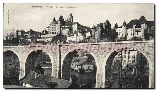 Ansichtskarte AK UZERCHE Viaduc Et Vieux Chateaux