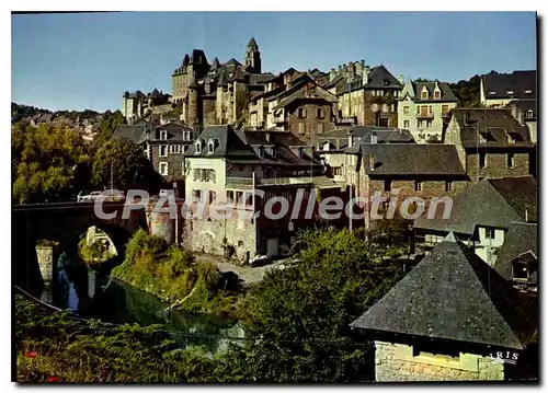 Moderne Karte Uzerche La Perle Du Limousin Vue D'Ensemble