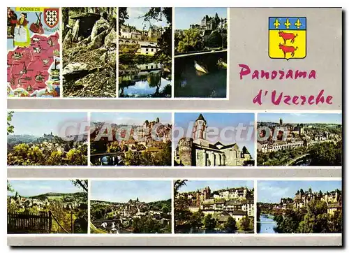 Cartes postales moderne Uzerche panorama