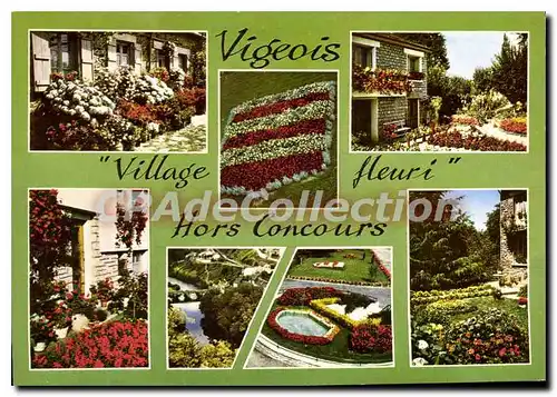 Cartes postales moderne Vigeois village fleuri Hors Concours