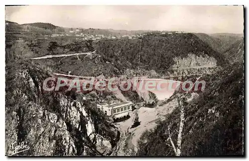 Ansichtskarte AK Neuvic D'Ussel Le Barrage Et I'Usine De Mareges