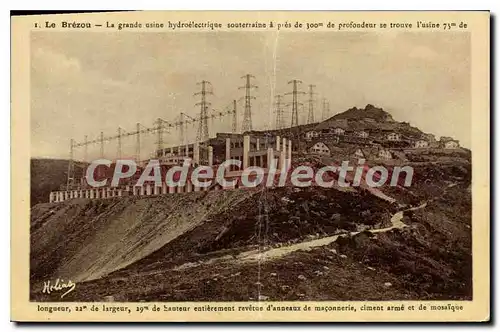 Cartes postales Le Brezou La Grande Usine Hydroelectrique Souterraine