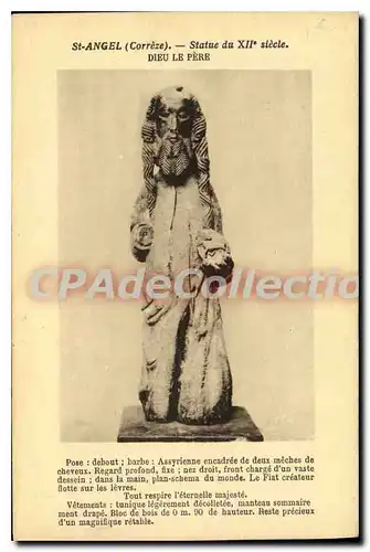 Cartes postales St Angel Statue Du Dieu Le Pere